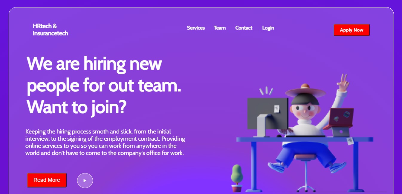 Hiring Website - Frontend (React JS)